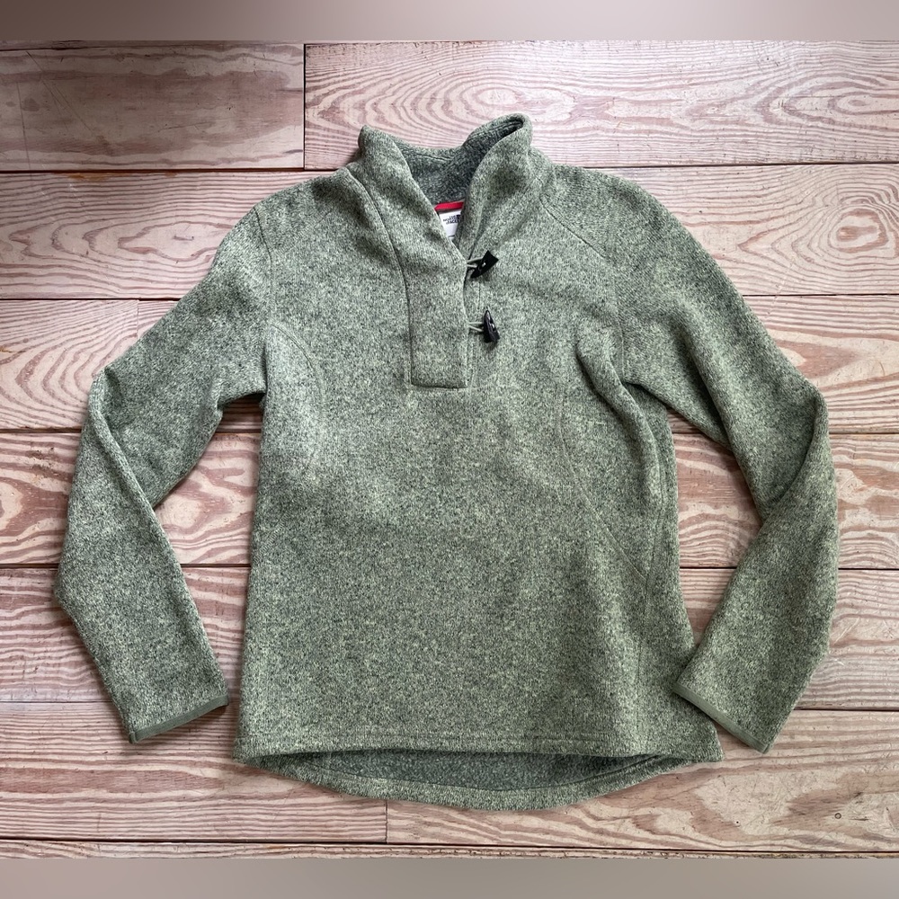 Women’s Olive Green Toggle Pullover Sweater